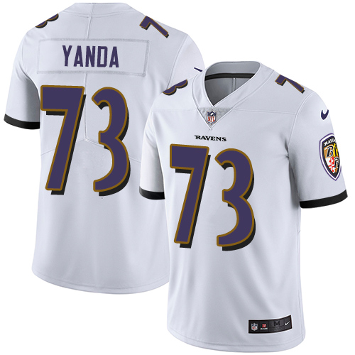 2019 Men Baltimore Ravens #73 Yanda white Nike Vapor Untouchable Limited NFL Jersey